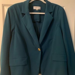 Calvin Klein unlined stretch blazer